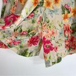 Emma James 100% Silk Shorts Skort Size 14 Tan Floral Photo 6