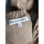 Reformation Autumn Linen Jumpsuit Size 0 Mushroom Brown Wide Leg One Piece Photo 9
