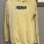 Justin Bieber  Tan Purpose World Tour Hoodie with Kangaroo Pocket- Large Photo 0