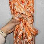 Anthropologie Elevenes  Orange Lophelia Coral Silk Blend Jumpsuit 2 Photo 5