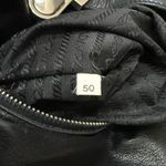 Prada Vintage Tessuto Black Nylon & Leather Push Lock Closure Shoulder Bag Photo 13