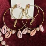 Betsey Johnson Super Rare Hard to find  Earrings Seashell Photo 0