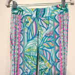 Lilly Pulitzer  33" Bal Harbour Palazzo Pants Maraca My World $128 Size XXS Photo 3