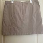 Boden Cotton Mini Skirt Exposed Zip Closure Tan 16/18R Photo 5