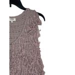 Umgee  Women's Cardigan Wrap‎ Shaggy Open Front Fringe Vest Sleeveless Grey Large Photo 2