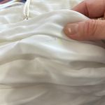 Cinq à Sept Cinq A Sept Vance White Ruched Sleeveless Square Neck Mini Dress Photo 4