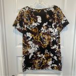 Paradox Black Multicolor Floral Knit Cutout Short Sleeve Top size 1X Photo 7