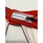 Solid & Striped  The Morgan  Scoop Neck Bikini Top‎ In Lipstick Red Gingham XL Photo 7