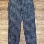 Athleta  Women’s Blue Batik Midtown Slim Drawstring Ankle Pants Size 6 Photo 0