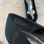 Michaelangelo  size 8 m black‎ heels pumps with sparkly accent at toes peep toe Photo 4