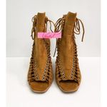 Jeffrey Campbell Batavia Wedge Boots Corset Cutouts Lace-Up Sandal Ankle Booties Photo 3
