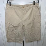 Ralph Lauren Women's Khaki/Beige Chino Shorts Size 12 Casual Summer Wear Photo 0