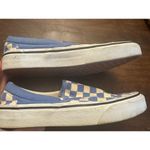 Vans  blue and white checkered slip on sneakers women's 5 1/2 Photo 2