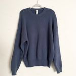 Alo Yoga  Scholar Crew Neck Sweater Bluestone S Photo 1