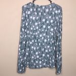 Liz Claiborne  Women’s Floral Print Keyhole Button-Closure Long Sleeve Blouse Photo 4
