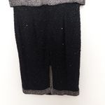 VTG Stenay‎ Womens Dress Size 6 Black Silk Beaded Formal Evening Art Deco Glam Photo 8