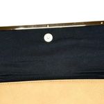 Kristine Black and Tan Clutch with Gold Accents Photo 5