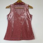 Candie's  Pink Velvet Choker Tank top in Size S Photo 1