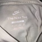 Nike Long Sleeve Tee XS Loose Fit Beige Swoosh Logo Graphic Shirt Unisex Photo 3