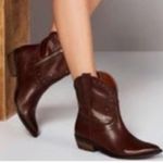 Lucky Brand  Chantel x Western Limited Edition Leather Ankle Boot, Sz 9.5 Photo 1