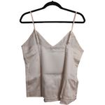 NWT Ettitude Oat Sleeveless Spaghetti Strap Sateen Cami Top Size S Tan Photo 1