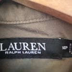 Ralph Lauren  Black Label-Olive Green Twist Front Cotton Shirt  Women Size 14P Photo 3