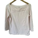 Kate Spade Women's Solid Pale Pink Wheaton Classic Bow Boatneck Top M Photo 0