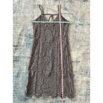 Chaser NWT!  Gray Floral Lace Scallop Hem Strappy Slip Dress Medium Photo 3