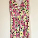 Lilly Pulitzer Belline Resort Doodle Bug Sleeveless Floral Dress - L Photo 1
