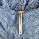 Free People mini dress or maxi top floral lace asymmetrical ruffled Medium Photo 5