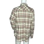 Royal Robbins Shirt Womens Large Green Purple Plaid Thermotech Flannel Heritage Photo 3