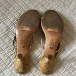 Schutz  anthro Evenise strapy 90’s Y2K Kitten Heel Sandals Natural cork size 9 Photo 9
