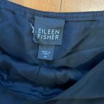 Eileen Fisher black silk knee length midi skirt Photo 9