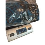 Maggie Barnes Dramatic Teal Black Sheer Lined Sleeveless Beaded V Photo 9