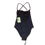 Roxy NWOT Womens Small Black One Piece Swimsuit Adjustable Straps Scoop Neck Photo 3