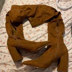 Brown Knee High Boot Heels Size 6 Photo 0