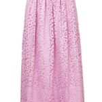 Tibi  Lace A-Line Midi Skirt Lilac Pink 4 Photo 4