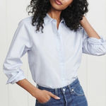 Jenni Kayne  Classic Cotton Button-up Shirt In‎ French Blue Photo 0