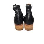 Kork-Ease  Black Leather Ankle Boots Block Heel Side Zip Women's Size 8M Photo 1