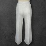 Cato  White Crochet Wide Leg Pants (945) Photo 2