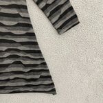 Art and Soul Top Women M Gray Black Wavy Striped Casual 3/4 Sleeve Tunic Size M Photo 1