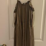 ZARA Khaki Green  Maxi Dress Photo 4