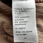 Naked Wardrobe  Figure It All Out Dress Maxi Bodycon Long Sleeve Coco Tan XS Photo 3