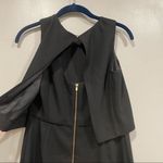 J.Crew Black Cocktail Layered Ruffle Open back dress size 2 Photo 5