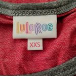 LuLaRoe Julia Ringer Dress Knit Knee Length Short Sleeves XXS New Photo 2