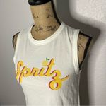 Mate the Label NWT Womens Spritz Retro White Organic Cotton Tank sz XS Bright Photo 20