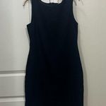 Badgley Mischka FLAWED Navy Blue Sleeveless Mini Dress Size 16 US Photo 0