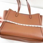 Banana Republic Large Leather Rectangle Structured Tote Bag Brown Photo 10