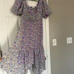 ASTR  The Label Lavender Floral Ruffle Midi Dress Photo 5