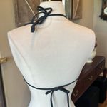 Xhilaration Bikini Top Embroidered Floral Gray Photo 5